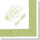 Black Ribbon Border Caspari Napkins Image 3 of 3
